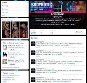@bodyrotic - our twitter feed...